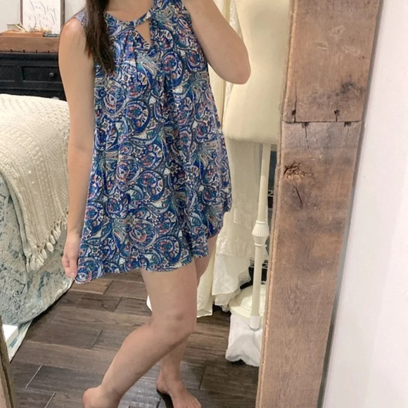 Umgee paisley trapeze style dress size small - Picture 2 of 8